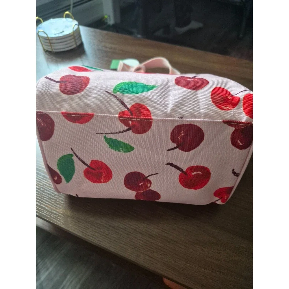 NWT Kate Spade New York Lunch Bag Tote Insulated Food Box Cooler Cherry Pattern
